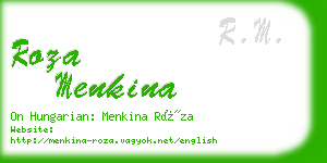 roza menkina business card